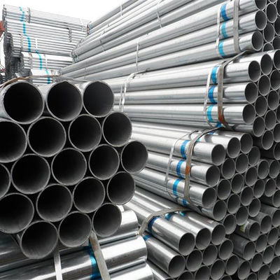 ASTM A36 حلقية بلا خيوط أنابيب الفولاذ المغلفة مطبقة الزنك 200-500g / M2