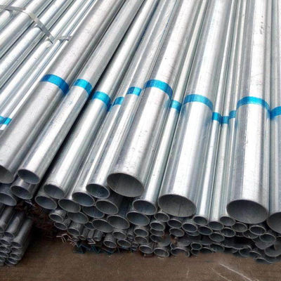 BS 1387 أنابيب الفولاذ المغلفة 40-60g/M2 أنابيب الفولاذ ERW