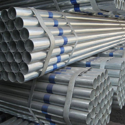 BS 1387 ASTM A53 أنابيب الفولاذ المغلفة Gi أنابيب السقالات الزنك 40-600g / M2