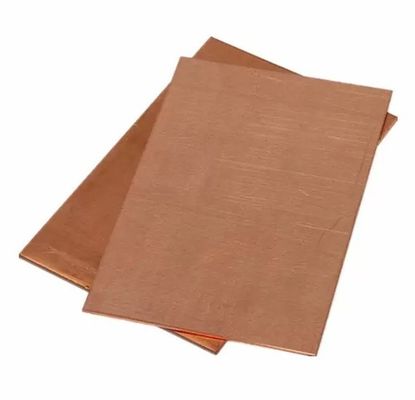 صفيحة رقائق النحاس الملمعة C11000 C10200 صفيحة نحاسية 1 ملم